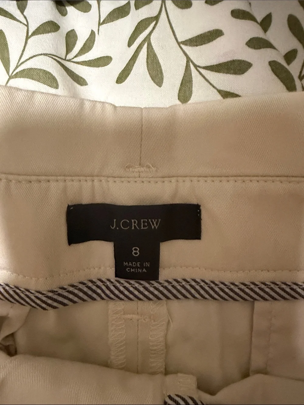 J. Crew Cream High-Waist Paperbag Tie Shorts